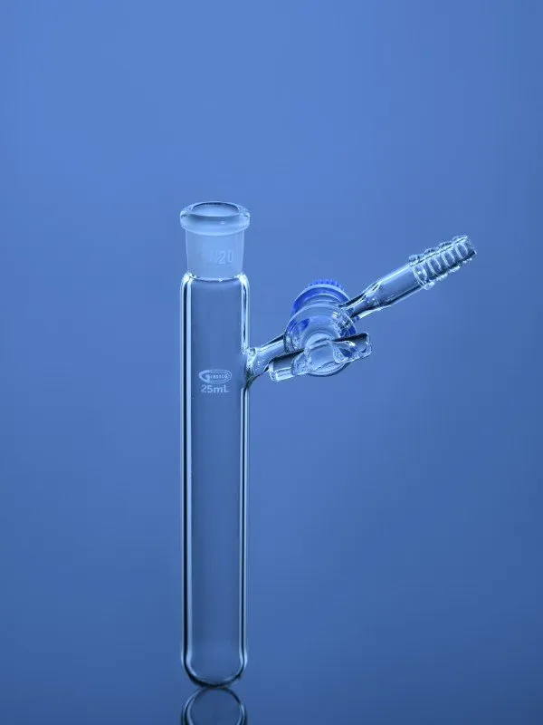 Glassco tubo reazione vetro nuovo laboratorio provetta