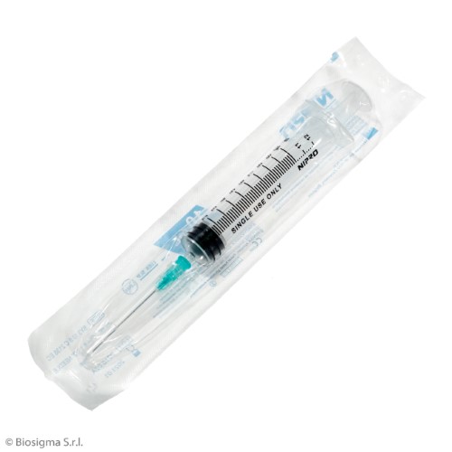 Biosigma BSS141 siringa 10 ml luer slip 21G verde