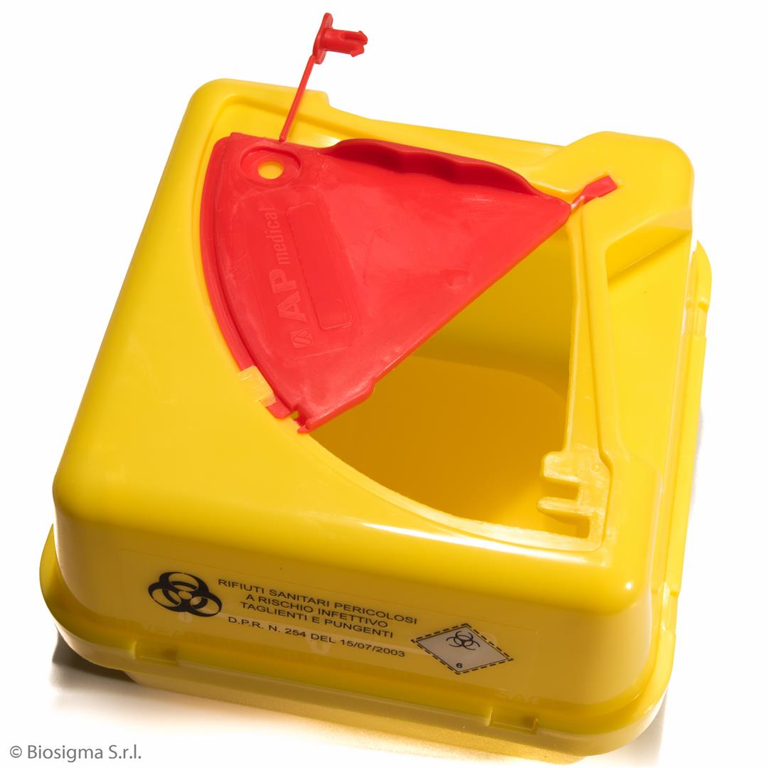 Biosigma BSC300 contenitore rifiuti 1,5 l coperchio rosso