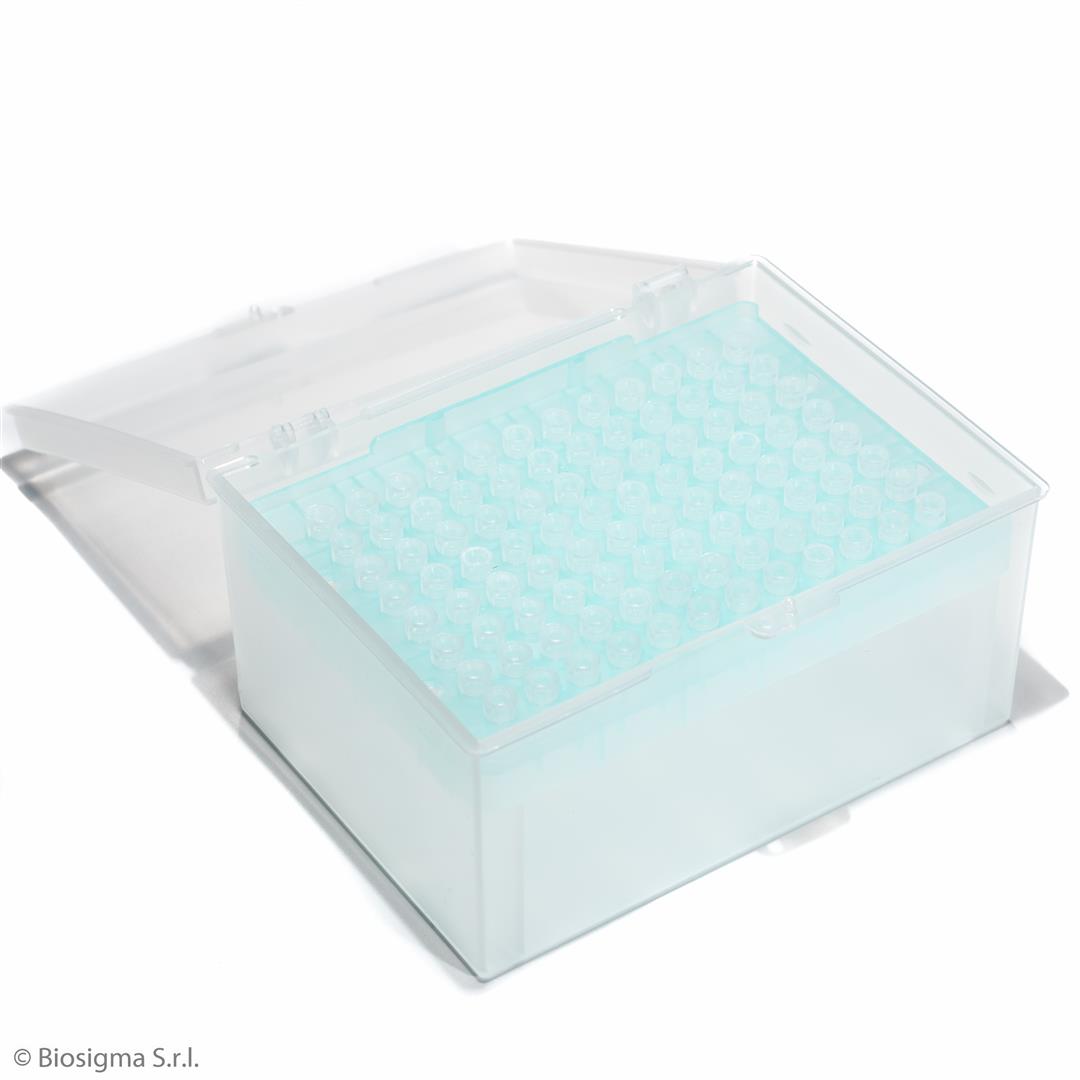 Biosigma BSR076 puntali pipetta 0,1-10 µl rack 96 pezzi