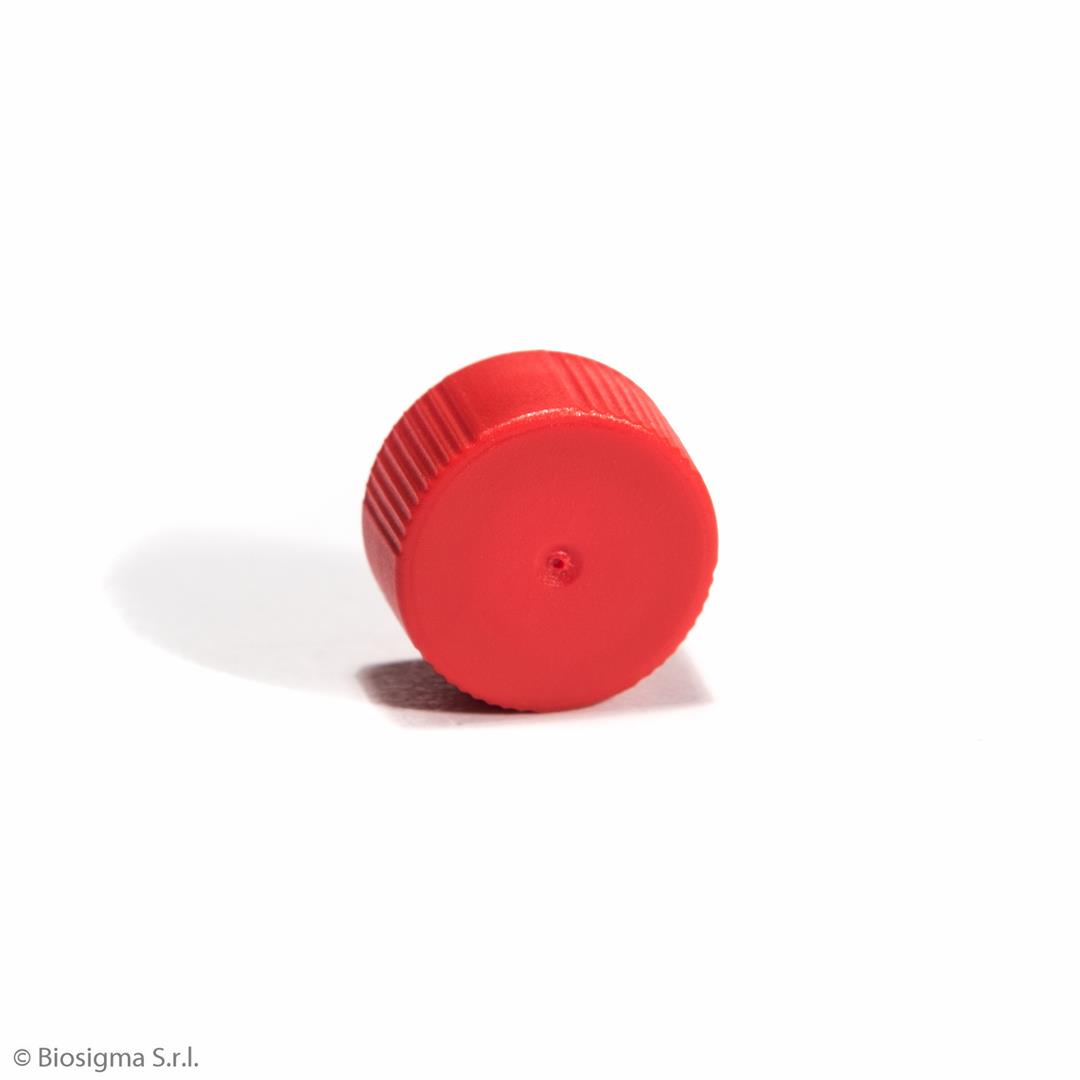 Biosigma CL810/RO tappo vite microprovette rosso