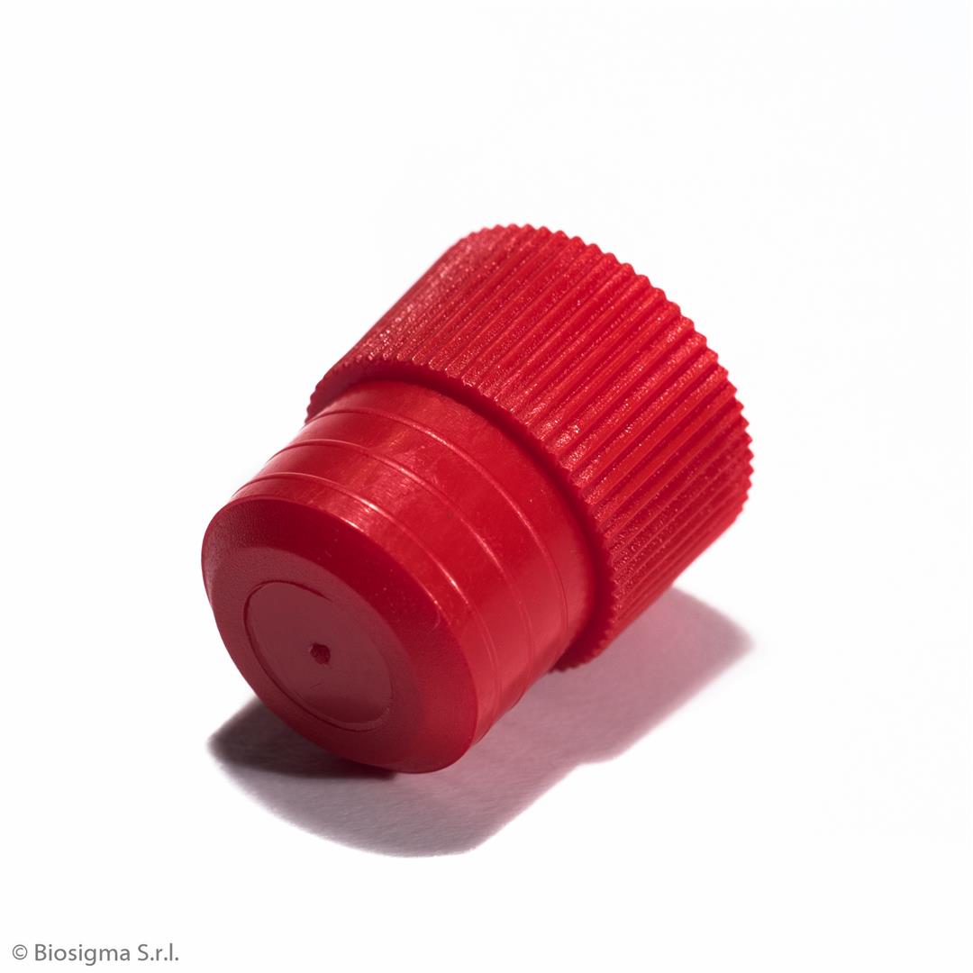Biosigma BSO025 tappo polietilene rosso Ø 16 mm