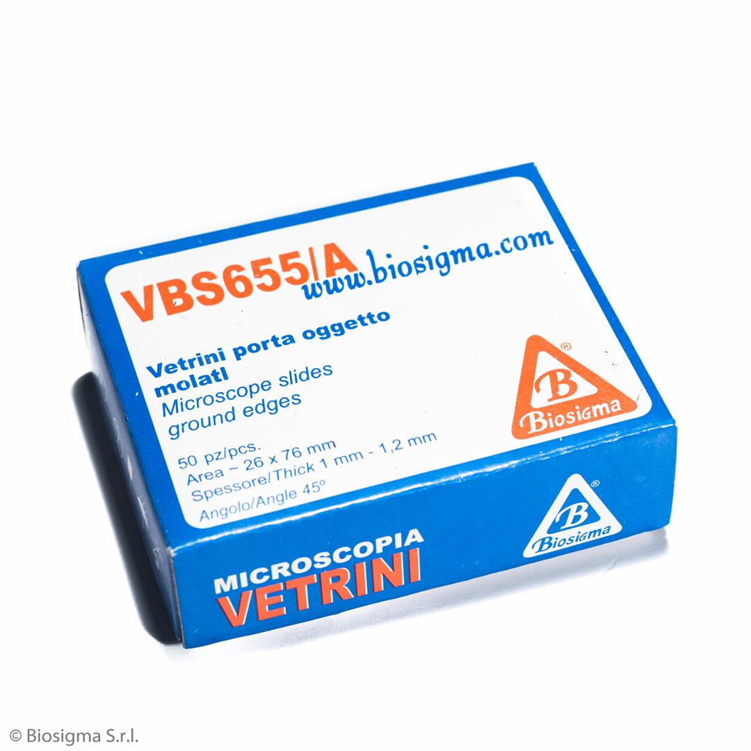 Biosigma VBS655/A vetrini microscopio 26x76 mm bordi molati