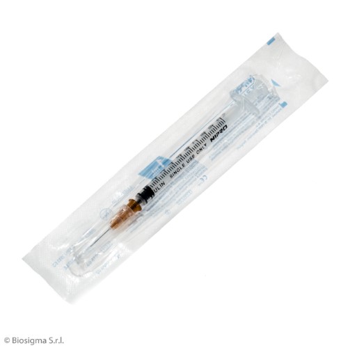 Biosigma BSS150 siringa insulina 1 ml sterile ago fisso