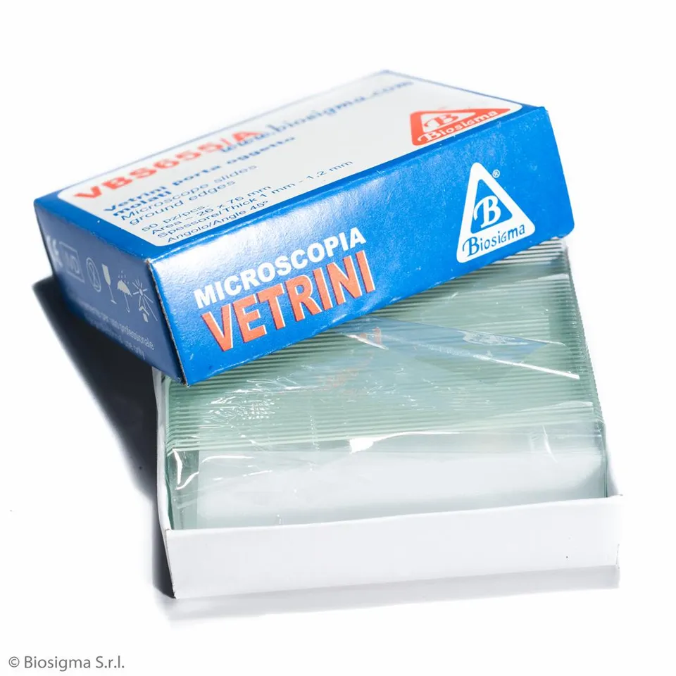 Biosigma VBS655/A vetrini microscopio 26x76 mm bordi molati