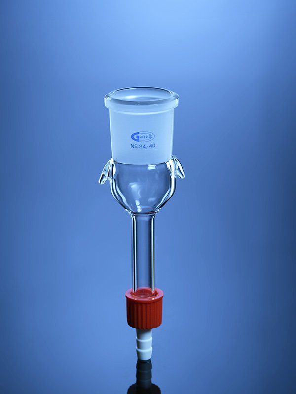Glassco adattatore tubo dritto vetro ASTM