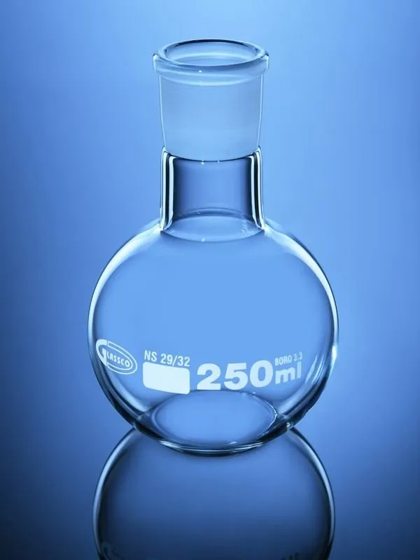 Glassco pallone fondo piatto giunto ASTM vetro