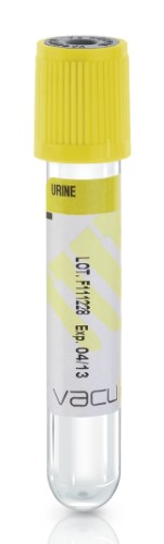 Biosigma BV057R provetta urine 4 ml tappo giallo 100 pezzi