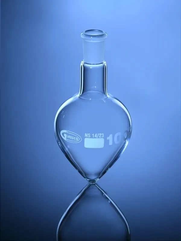 Glassco pallone a pera vetro collo singolo DIN