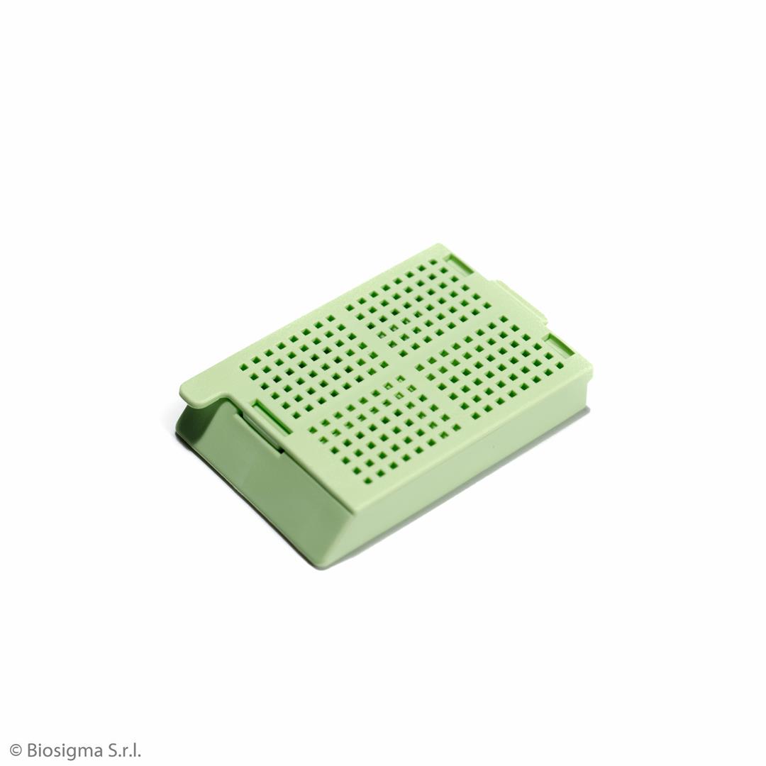 Biosigma BSI1036 cassette biopsia verde in POM