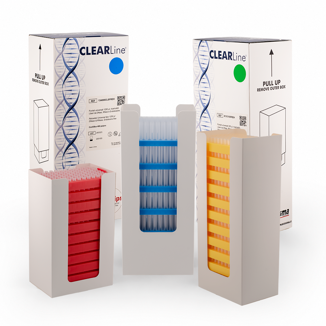 Biosigma CLEARLine 813130SFREH puntali low retention 96 pezzi