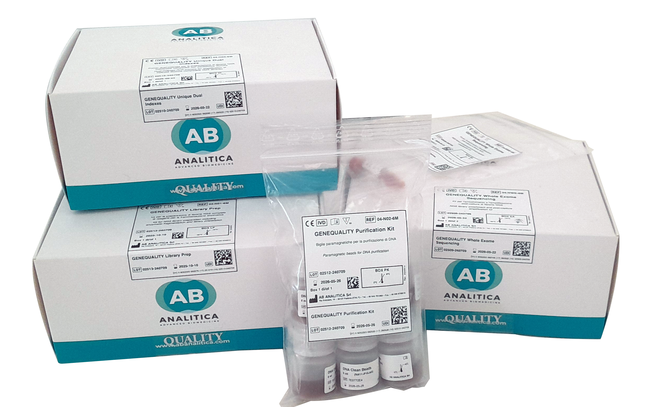 AB Analitica GENEQUALITY Whole Exome kit sequenziamento