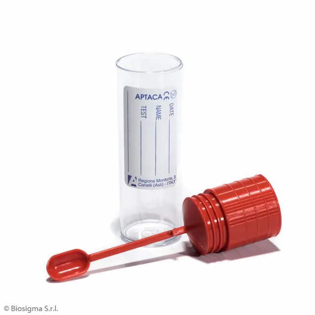 Biosigma BSC163 contenitore feci 18 ml sterile con cucchiaio