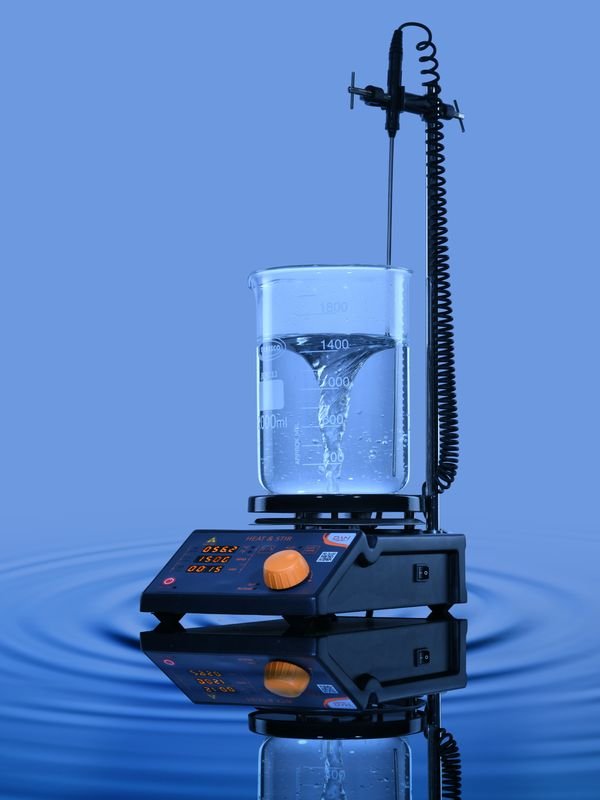 Glassco Agitatore Magnetico Piastra Riscaldante Digitale