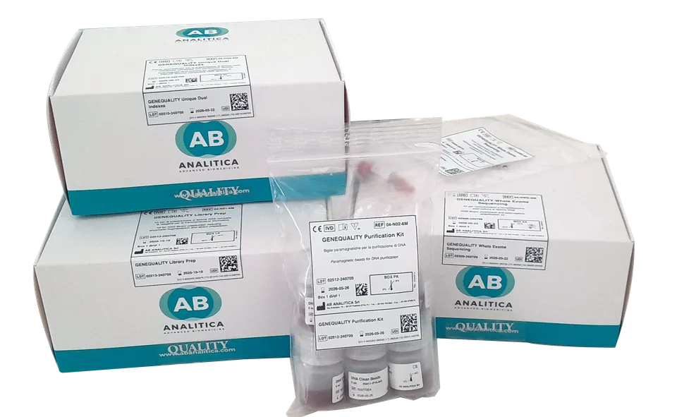 AB Analitica GENEQUALITY Whole Exome kit sequenziamento