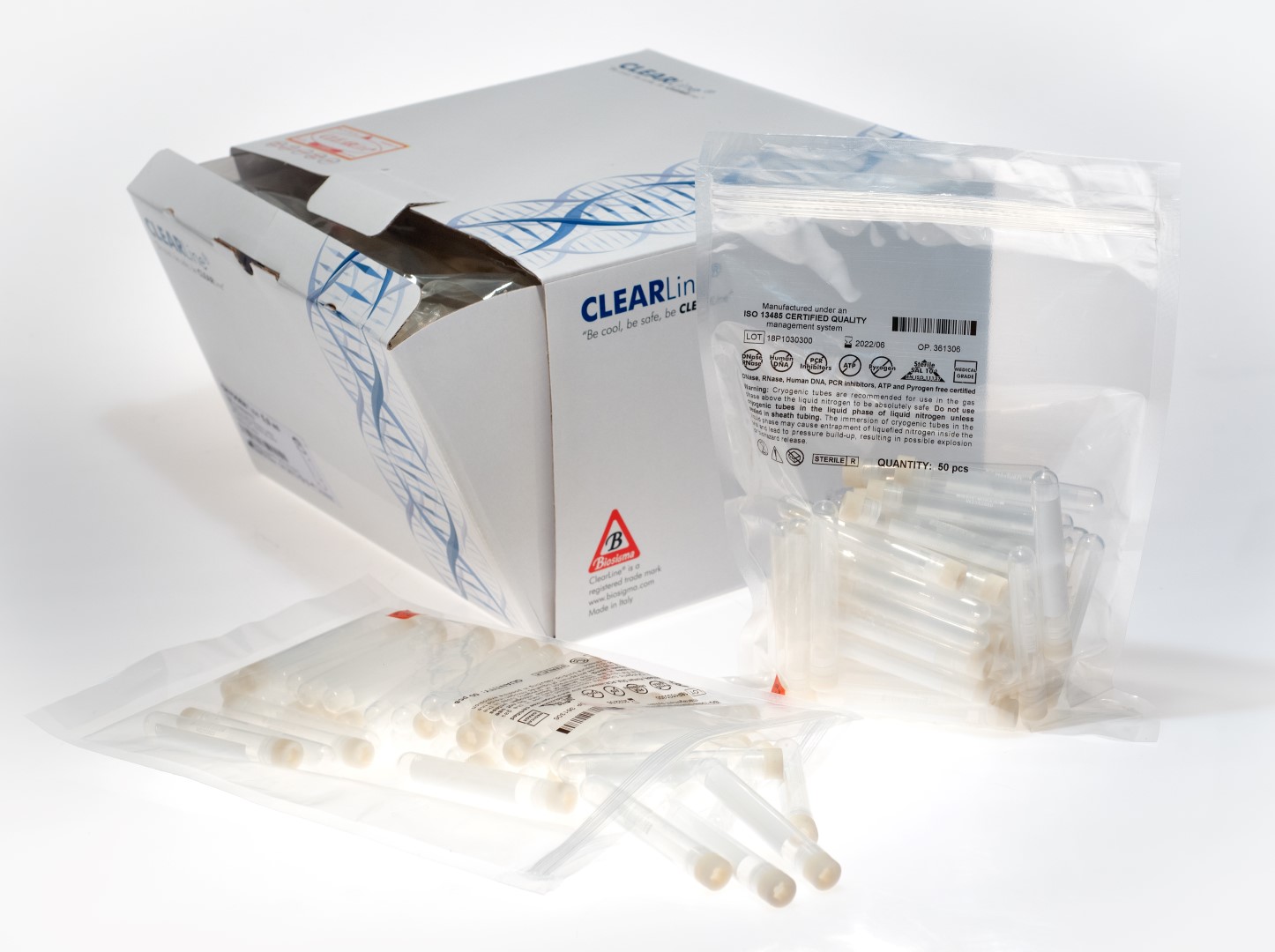 Biosigma CL2ARBIPSTS/B crioprovette 2 ml barcode sterili