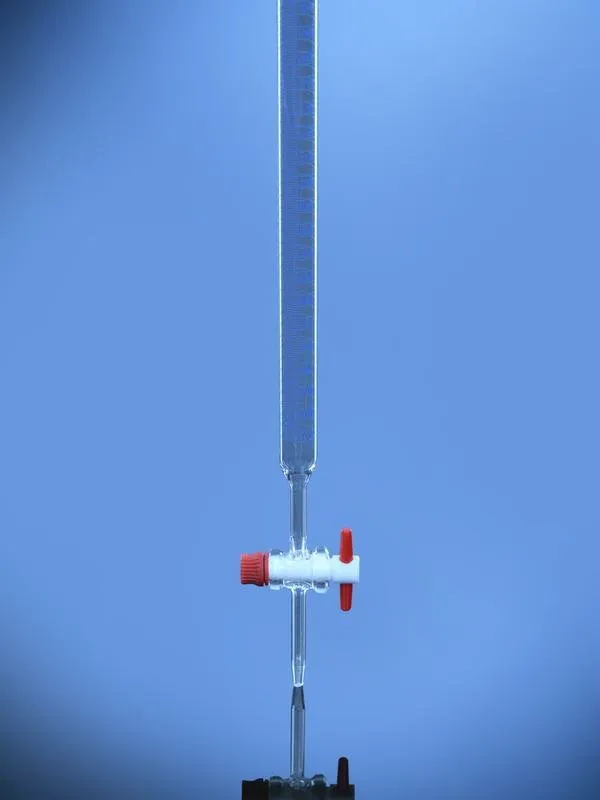 Glassco Buretta vetro classe B rubinetto PTFE ASTM E-287