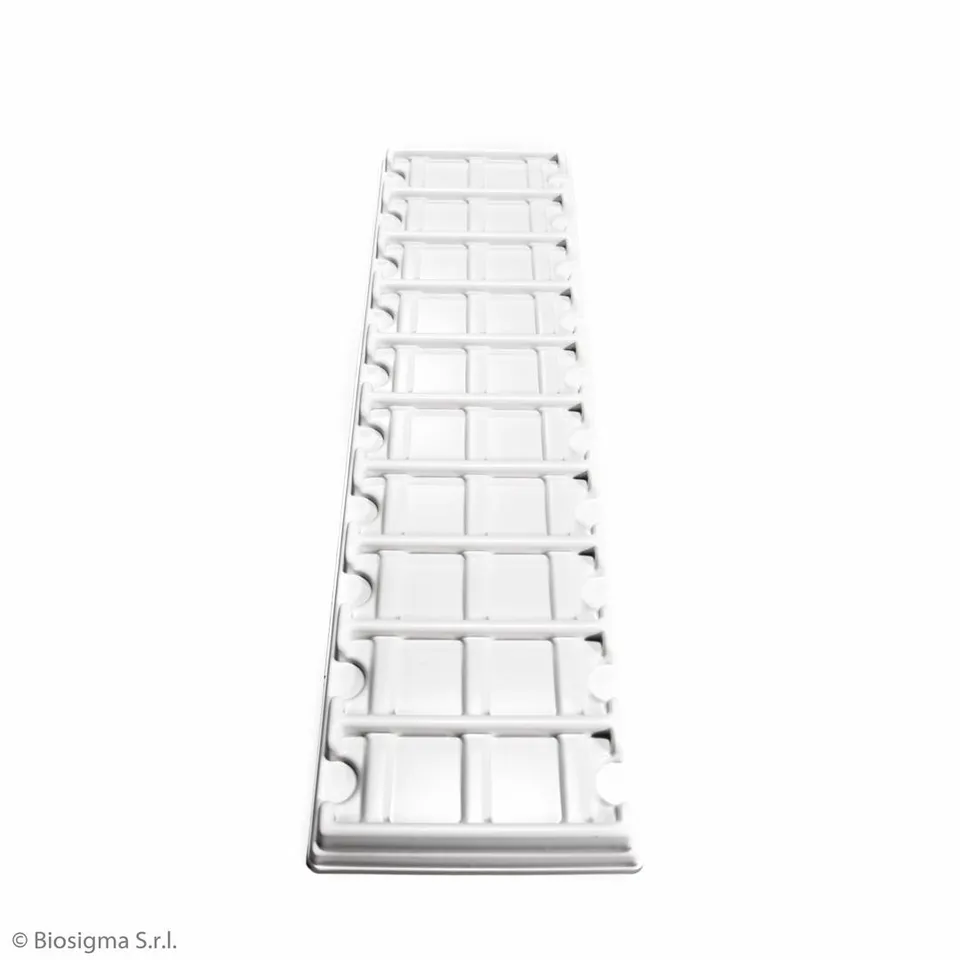 Biosigma BSL671 vassoio portavetrini 10 posti bianco