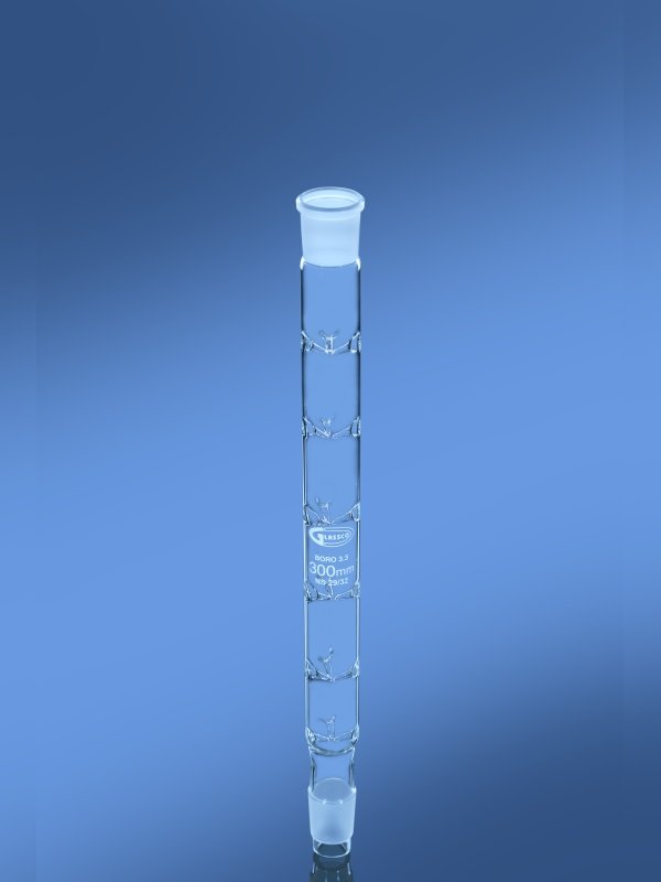 Glassco Vigreux colonna distillazione vetro con giunti NS