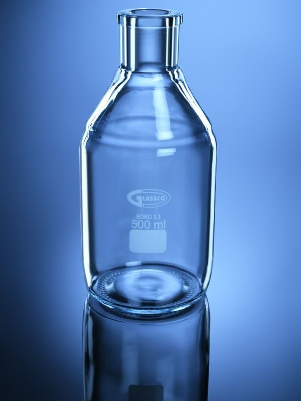 Glassco Bottles bottiglia vetro collo liscio