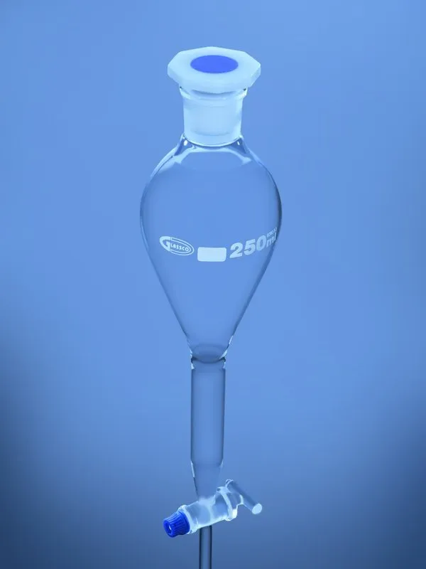 Glassco Imbuto Separatore Gilson Vetro Rubinetto Vetro