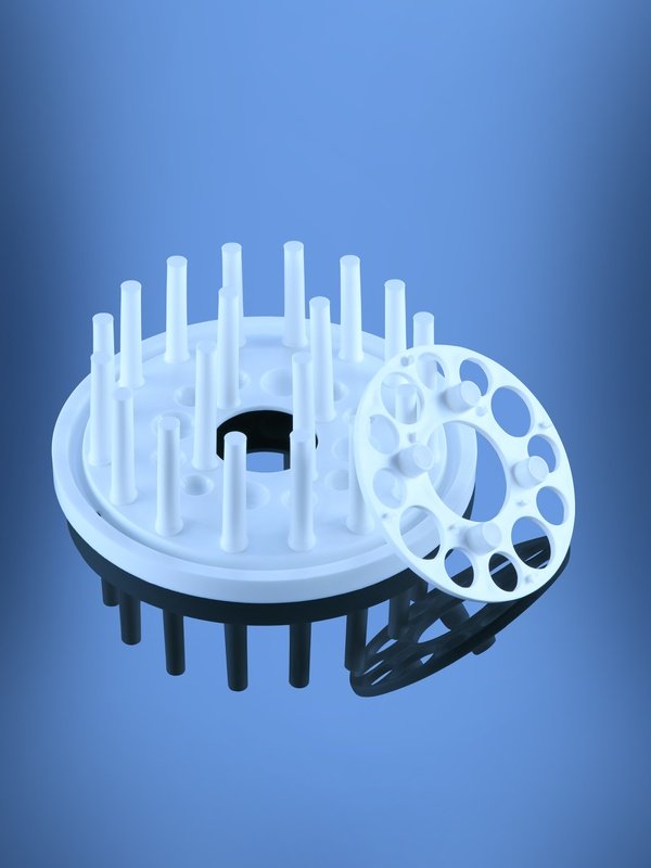 Glassco Test Tube Stand Round stativo portaprovette plastica