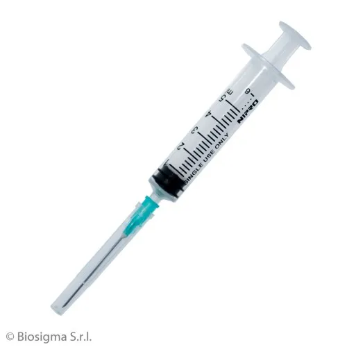 Biosigma BSS140 siringa 5 ml luer slip con ago 21G