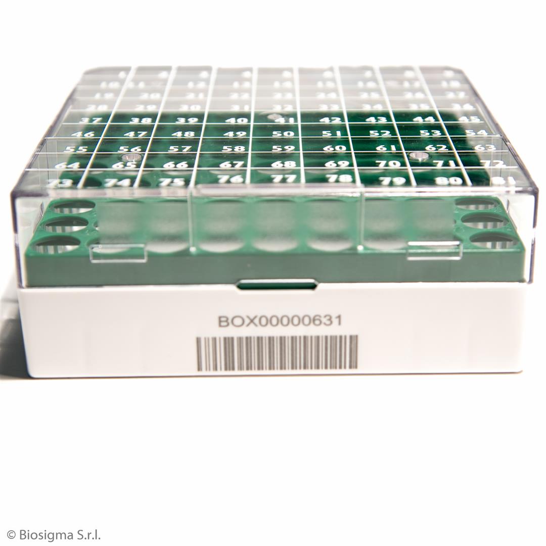 Biosigma CLEARLine criobox policarbonato per tubi 2D