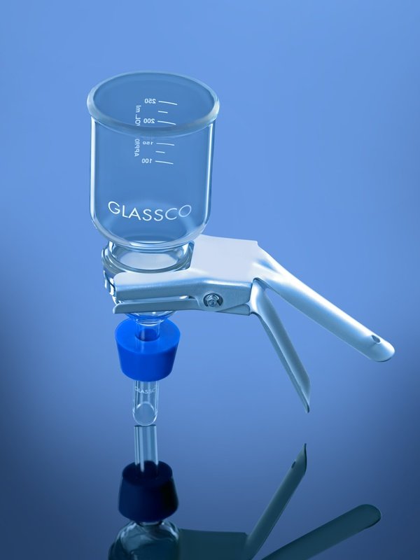 Glassco Portafiltro vetro 47 mm setaccio inox