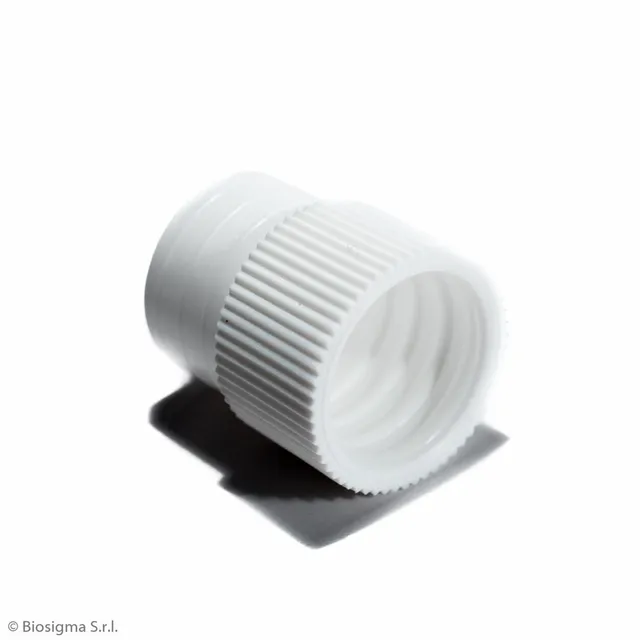 Biosigma BSO026 tappo provette PE 16 mm bianco
