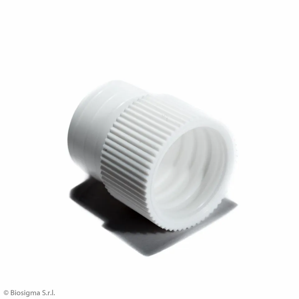 Biosigma BSO026 tappo provette PE 16 mm bianco