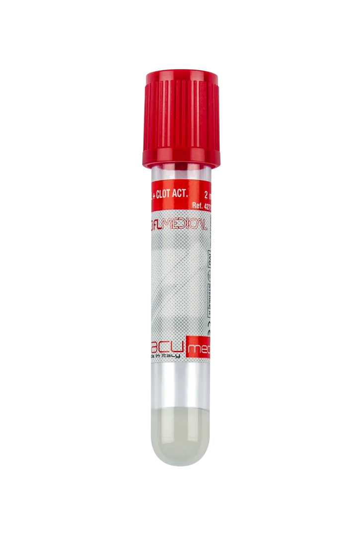 FL MEDICAL Vacumed provetta siero con gel tappo rosso sterile