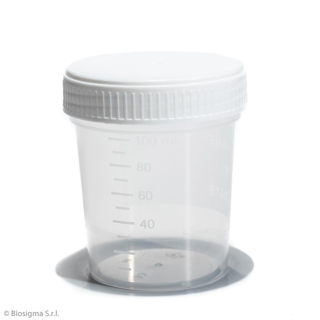 Biosigma BSC124 contenitore urina 30 ml tappo rosso