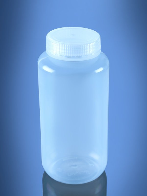 Glassco Bottiglia Reagente PP Bocca Larga Plastica