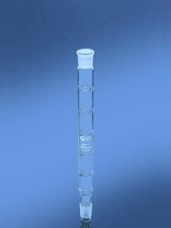 Glassco Vigreux colonna distillazione vetro con giunti NS