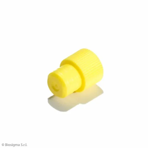 Biosigma BSO038 tappo polietilene giallo Ø 12 mm