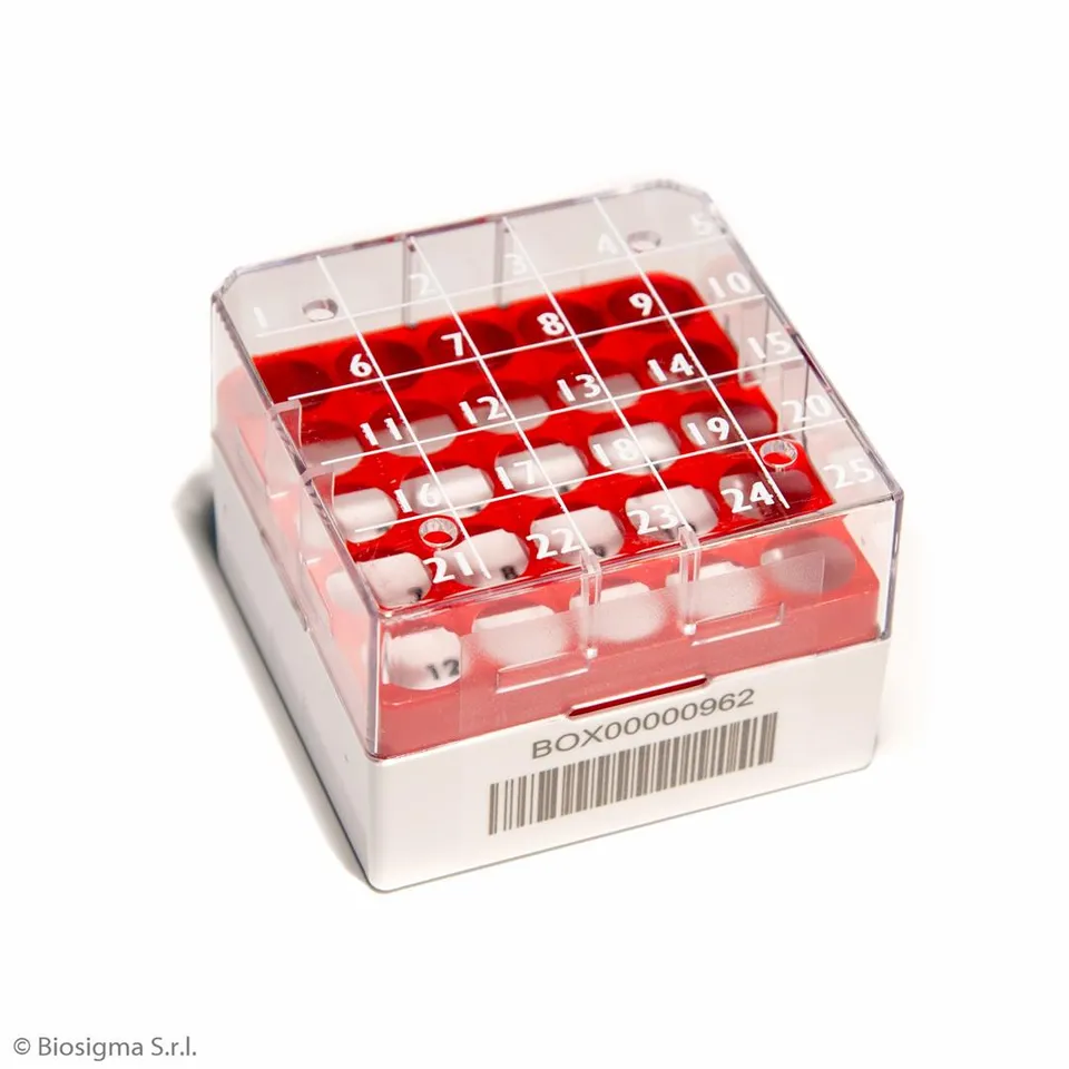 Biosigma CryoGen BSM58025B1D/RO scatola 25 posti rossa