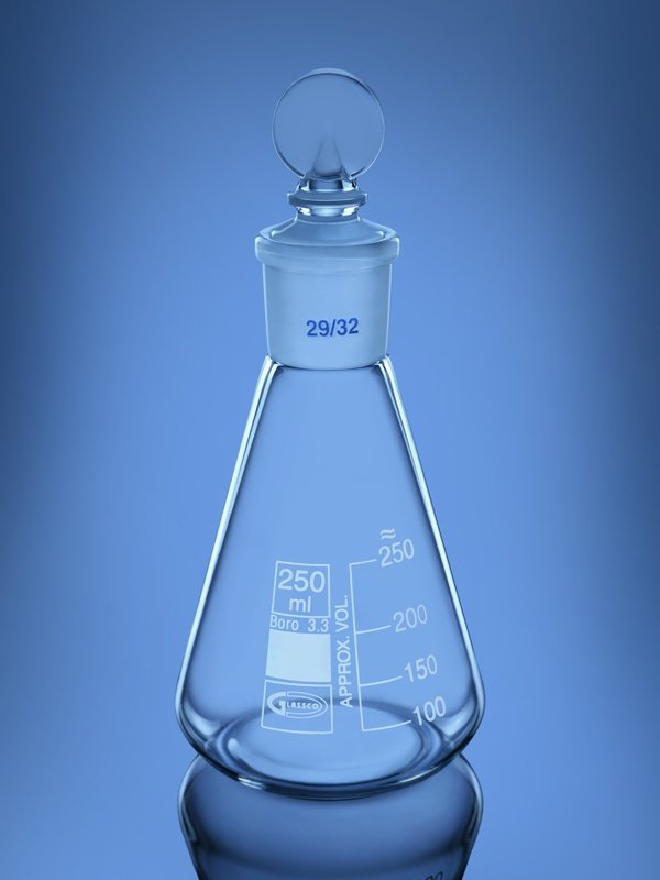 Glassco beuta conica smerigliata tappo vetro
