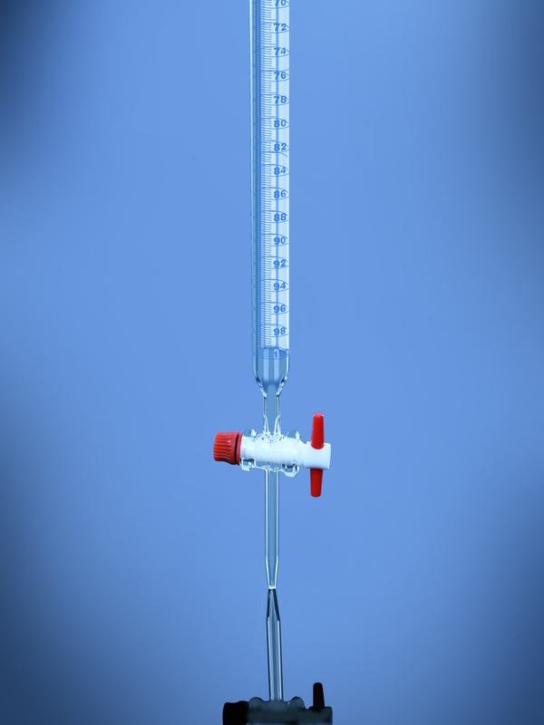 Glassco Buretta Classe AS Rub. PTFE Striscia Schellbach
