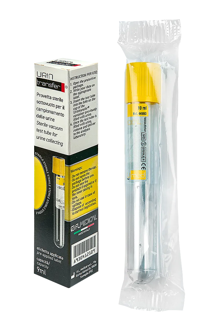 FL Medical Vacumed provetta urina sottovuoto 10 ml senza additivo
