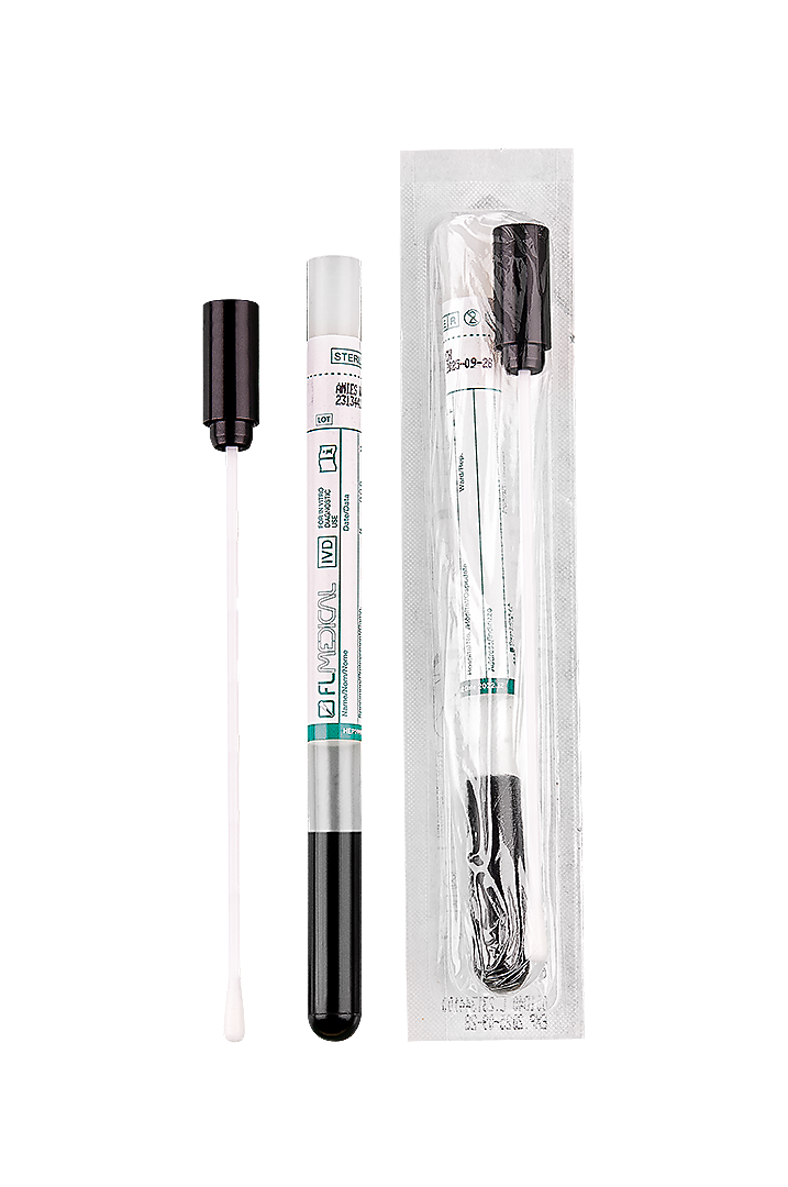 FL Medical Promed 26071 tampone rayon Amies carbone