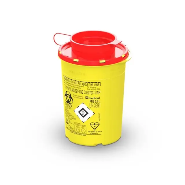Biosigma BSC311 contenitore rifiuti 0,6 L coperchio rosso