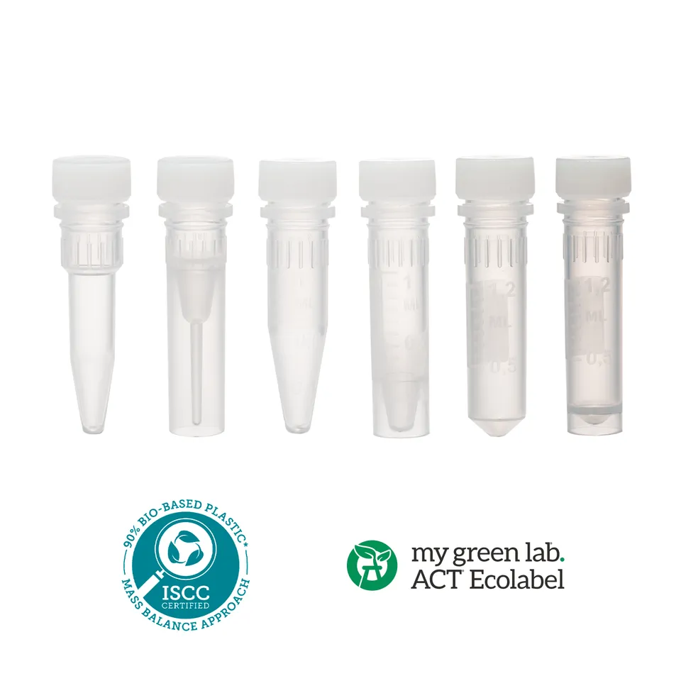 Biosigma BIOBased CLEARLine microprovette tappo a vite biobased