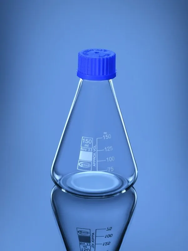Glassco Beuta Erlenmeyer con Tappo a Vite ASTM