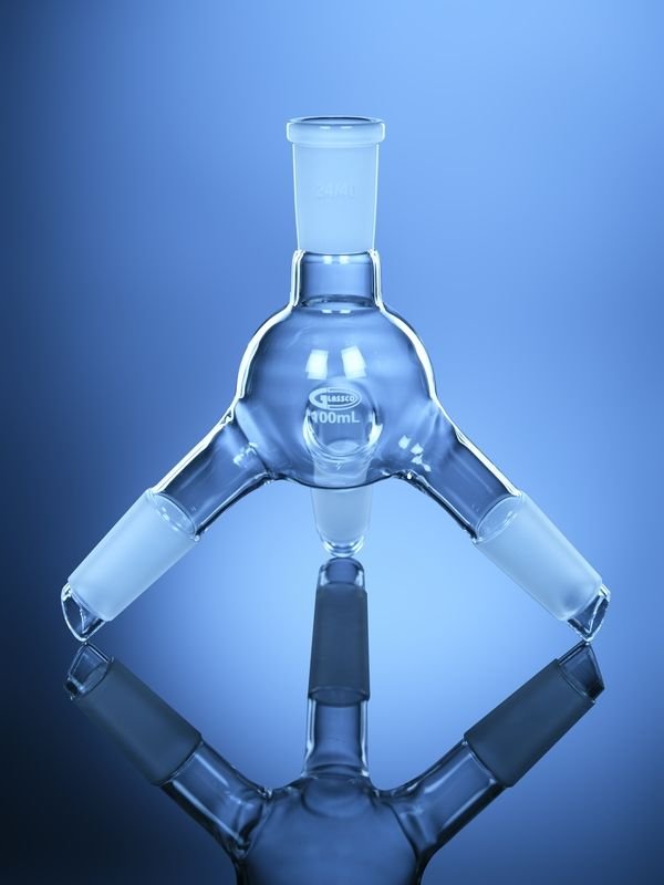 Glassco adattatore distillazione senza portagomma vetro