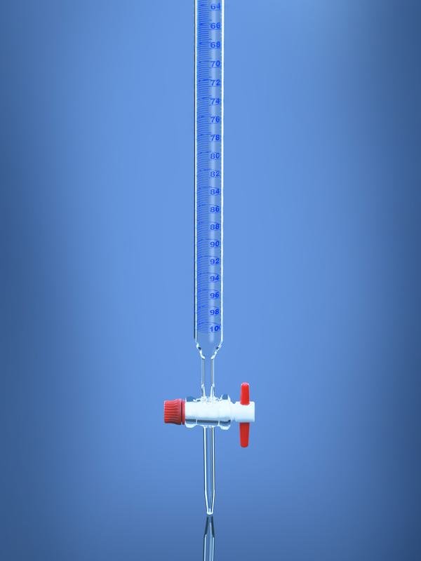 Glassco Buretta Classe AS Vetro con Rubinetto PTFE