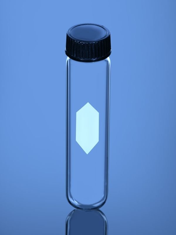 Glassco provette centrifuga vetro fondo tondo tappo a vite