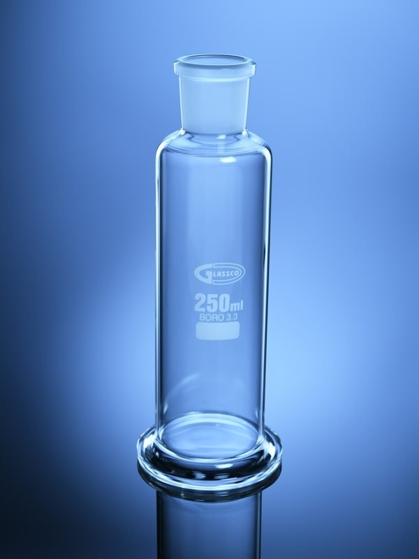 Glassco bottiglia lavaggio gas vetro DIN