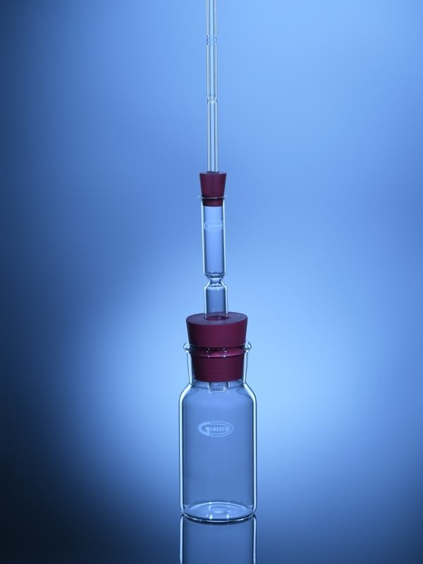 Glassco Apparecchio per Arsenico in vetro norma IS