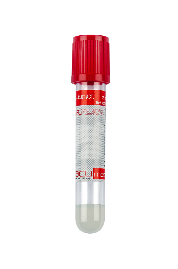 FL MEDICAL Vacumed provetta siero con gel tappo rosso sterile
